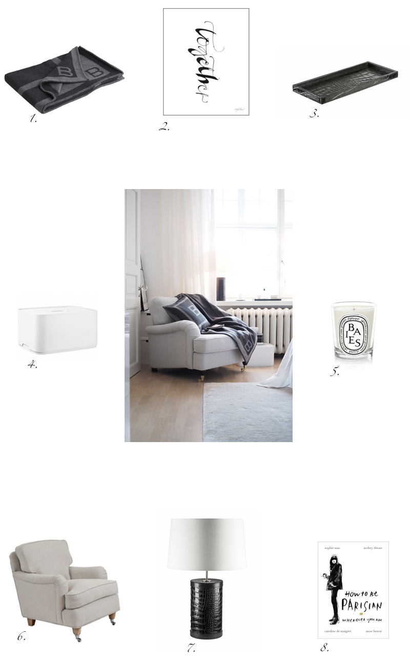 C and the city - Get the style: a cozy corner in the bedroom with products from #balmuir #iittala #diptique read more on the blog: //www.idealista.fi/charandthecity/2016/11/12/luo-tyyli-tunnelmallinen-lukunurkkaus