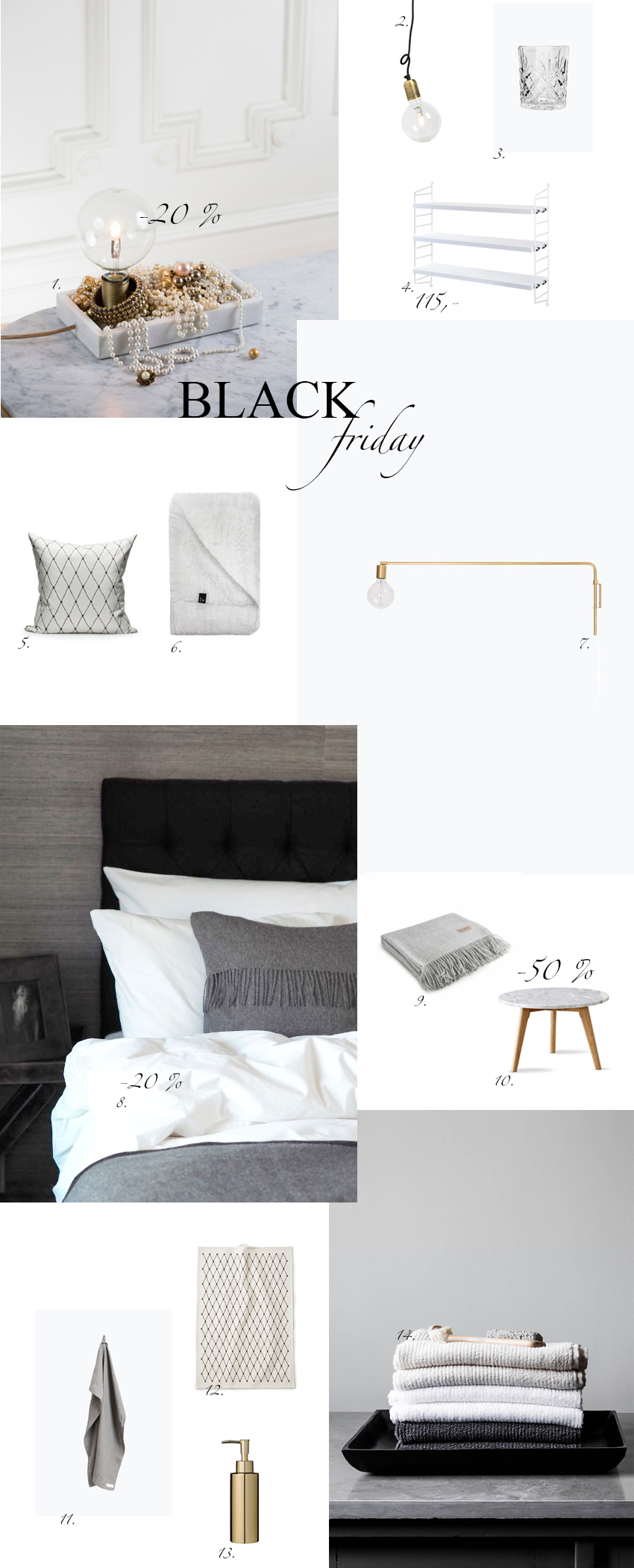 C and the city - Best Black Friday -offers for interior lovers from webshops and brands like Balmuir, Finnish Design Shop, Room21, Ellos and many more! Get the sale codes from the blog: //www.idealista.fi/charandthecity/2016/11/25/sisustuksen-black-friday-tarjoukset