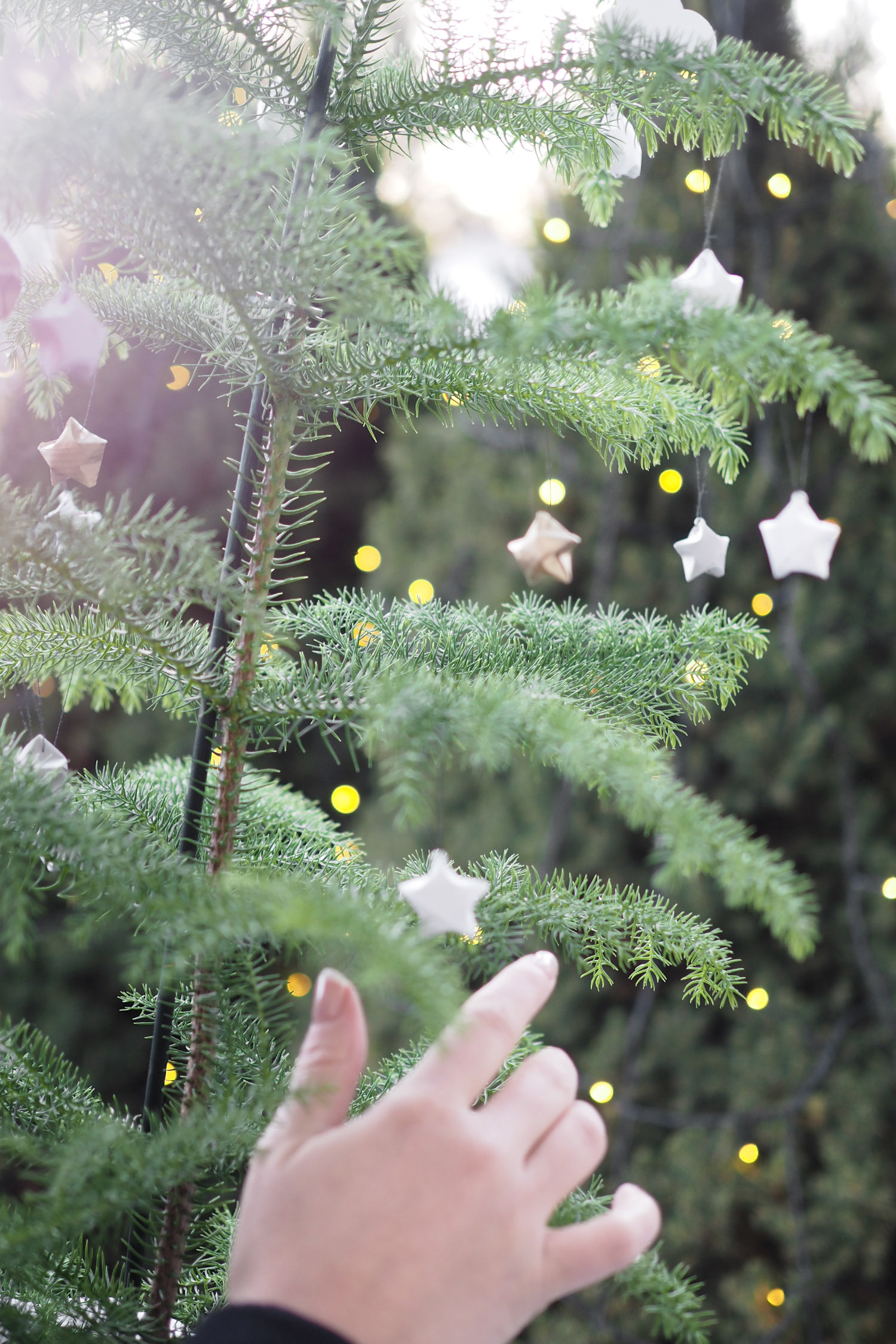 C and the city - Christmastrees and smaller in-house-trees now on the blog: //www.idealista.fi/charandthecity/2016/11/01/diy-ruukkukuusi-joulukoristeet