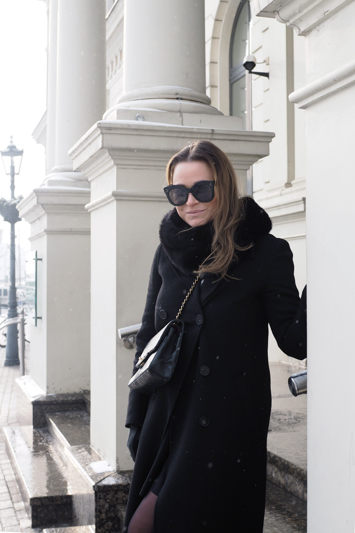 Char and the city, outfit of the day, all black, Céline sunglasses, päivän asu, muoti